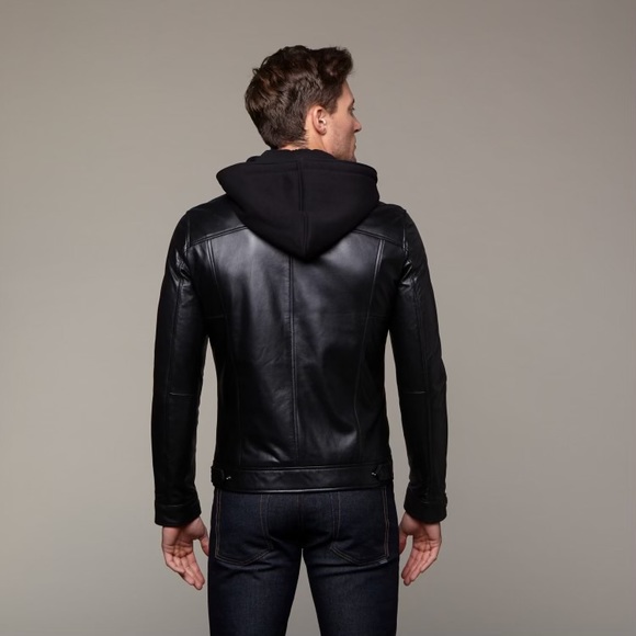 7 DIAMONDS // MANILA LEATHER JACKET // BLACK - Picture 2 of 9